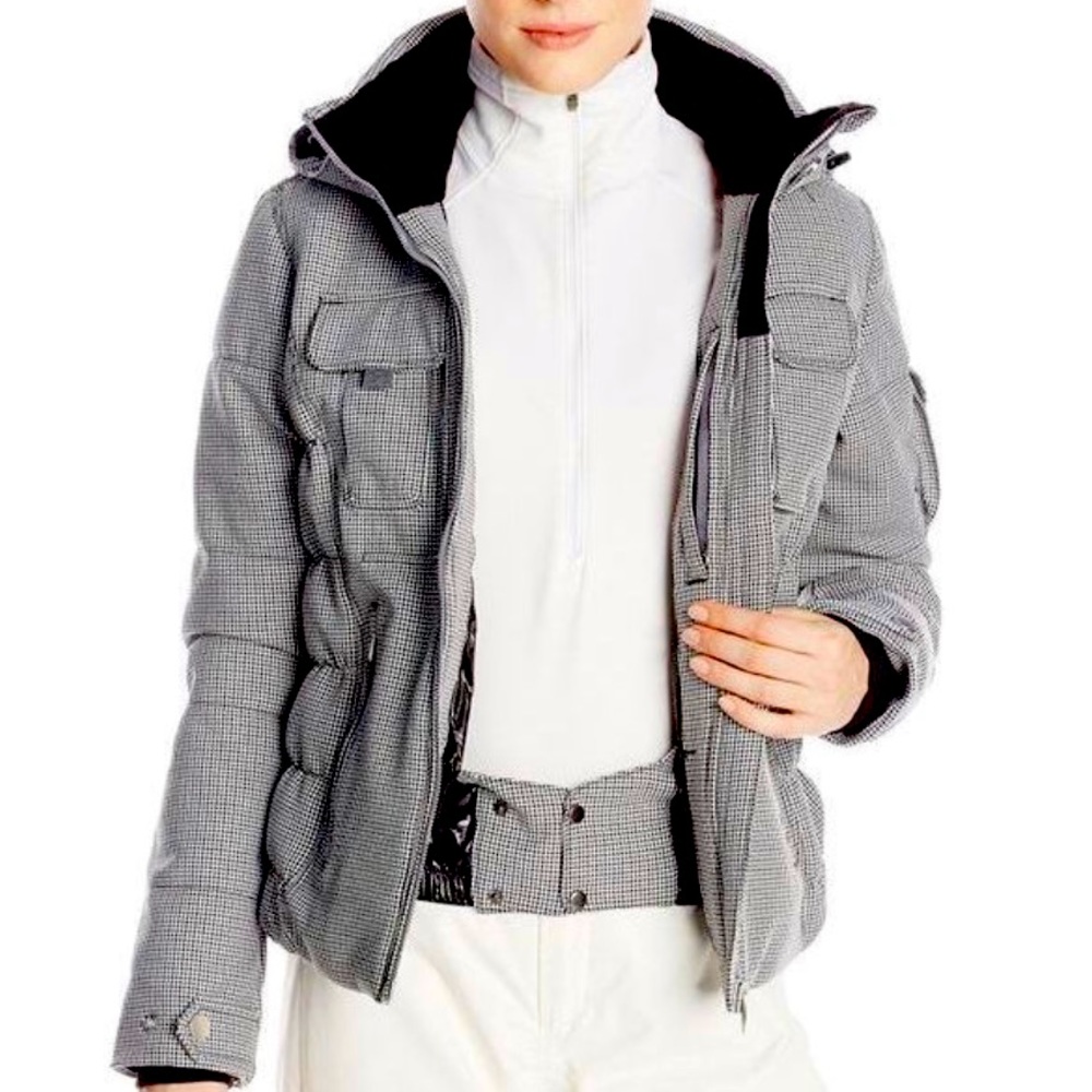 Obermeyer women’s Leighton houndstooth ski jacket size 8